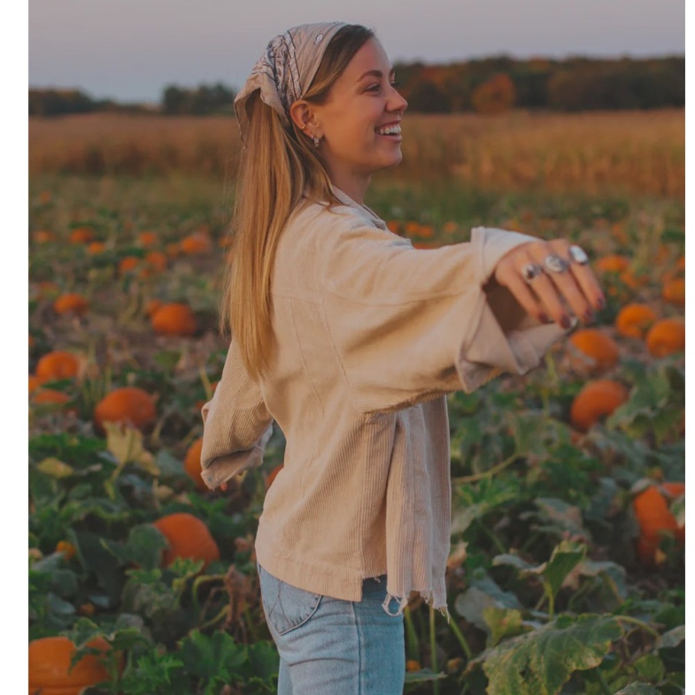 White Boho Jacket, Perfect Condition, Size Small - image 1